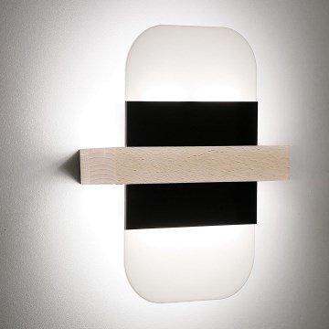 LED Zidna lampa APRIL LED/6W/230V bela/crno