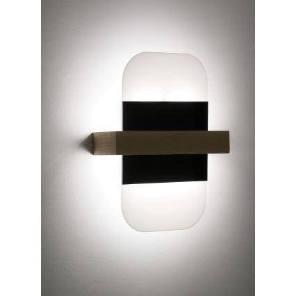 LED Zidna lampa APRIL LED/6W/230V bela/crno