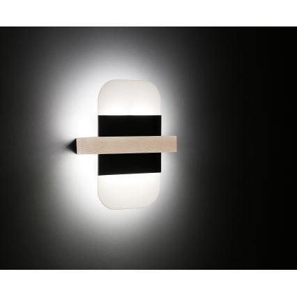 LED Zidna lampa APRIL LED/6W/230V bela/crno