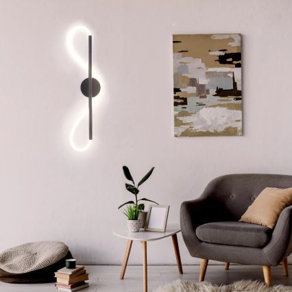 LED Zidna lampa EMMA LED/19W/230V crno