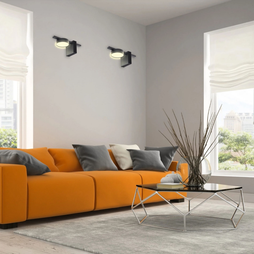 LED Zidna lampa JOY 1xGX53/6W/230V crno