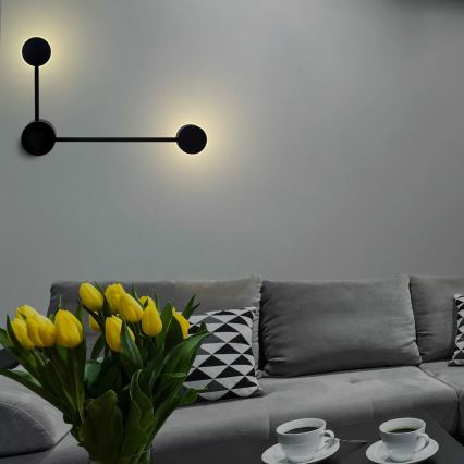 LED Zidna lampa JOY 2xGX53/6W/230V crno