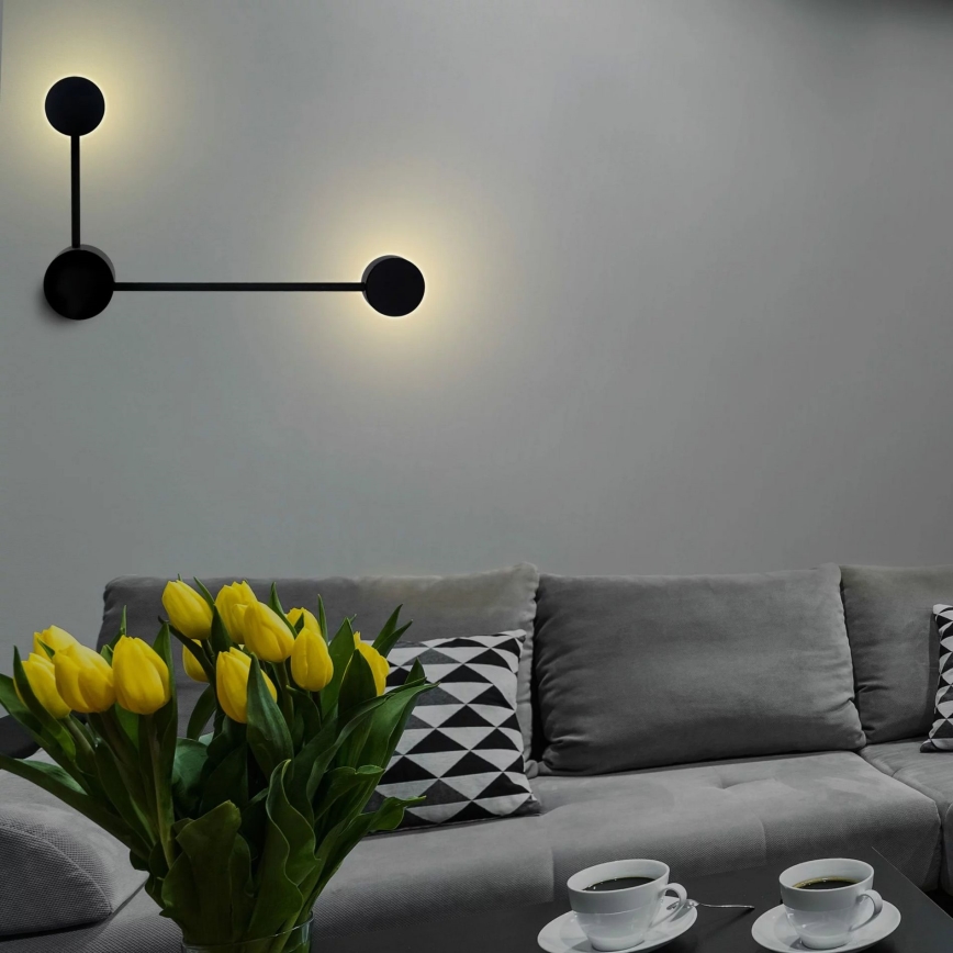 LED Zidna lampa JOY 2xGX53/6W/230V crno