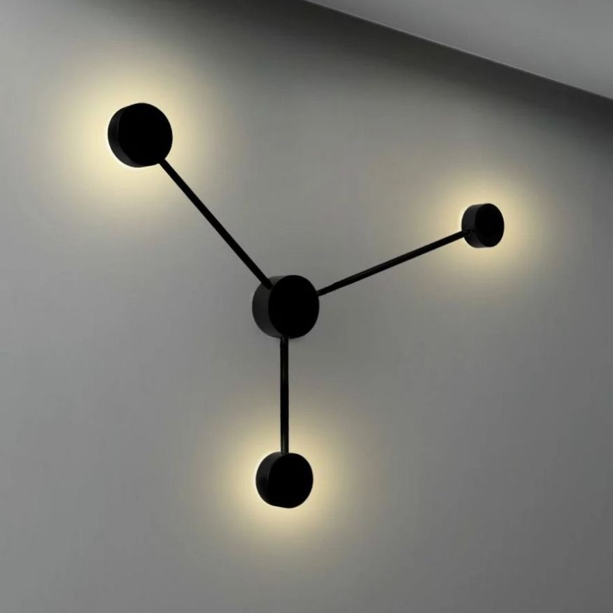 LED Zidna lampa JOY 3xGX53/6W/230V crno