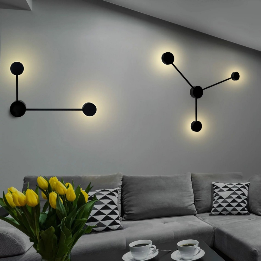 LED Zidna lampa JOY 3xGX53/6W/230V crno