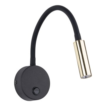 LED Zidna lampa LAGOS 1xG9/3W/230V 4000K crno/zlatna