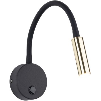 LED Zidna lampa LAGOS 1xG9/3W/230V 4000K crno/zlatna