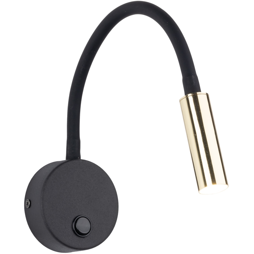 LED Zidna lampa LAGOS 1xG9/3W/230V 4000K crno/zlatna