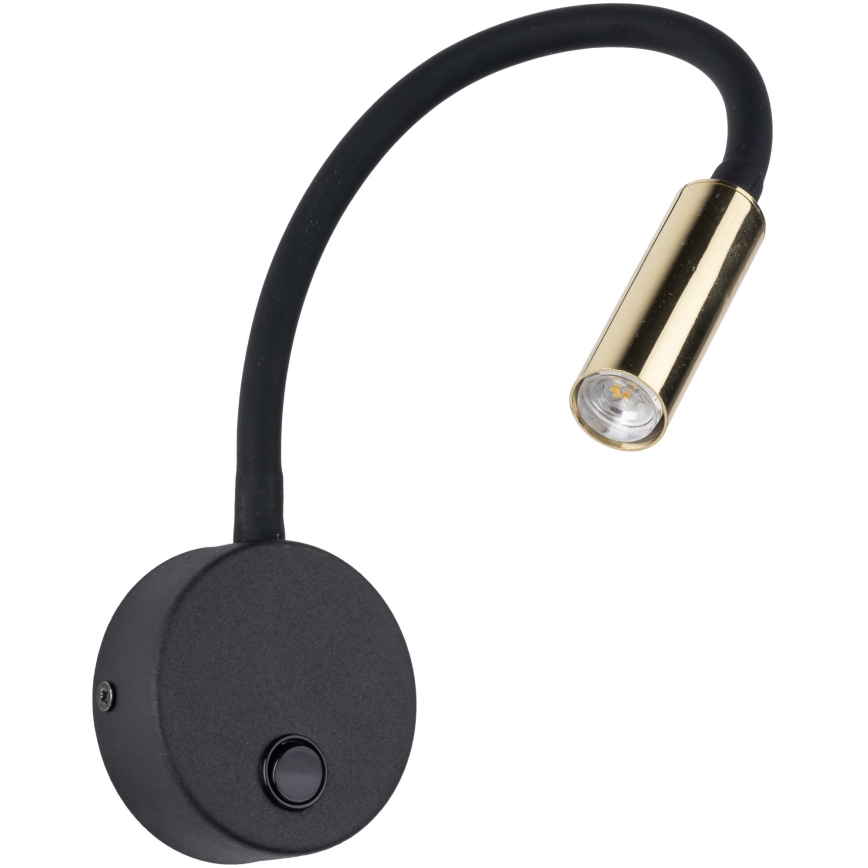 LED Zidna lampa LAGOS 1xG9/3W/230V 4000K crno/zlatna