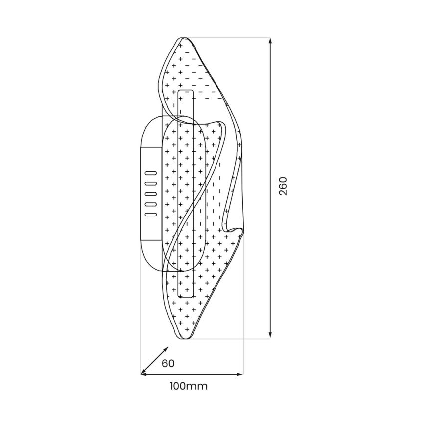 LED Zidna lampa LARGO LED/8W/230V zlatna