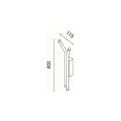 LED Zidna lampa LED/10W/230V 3000K