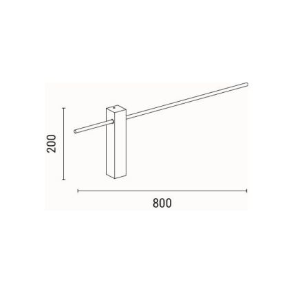 LED Zidna lampa LED/10W/230V 3000K