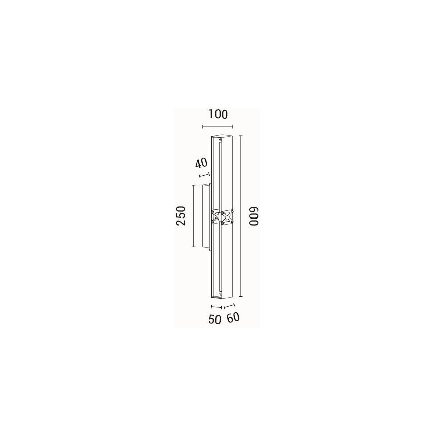 LED Zidna lampa LED/13W/230V 3000K