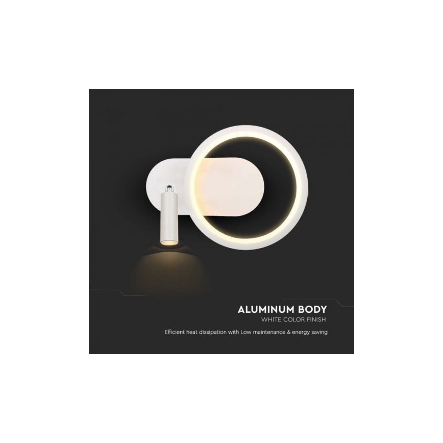 LED Zidna lampa LED/14W/230V 4000K bela