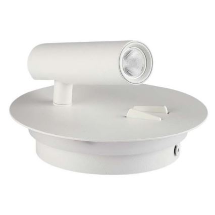 LED Zidna lampa LED/3W/230V + LED/6W/230V 3000K bela