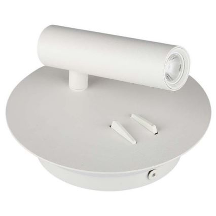 LED Zidna lampa LED/3W/230V + LED/6W/230V 3000K bela