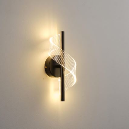 LED Zidna lampa LED/8W/230V 3000K crno