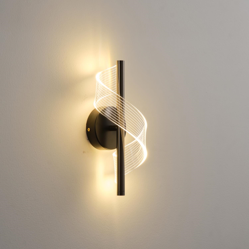 LED Zidna lampa LED/8W/230V 3000K crno
