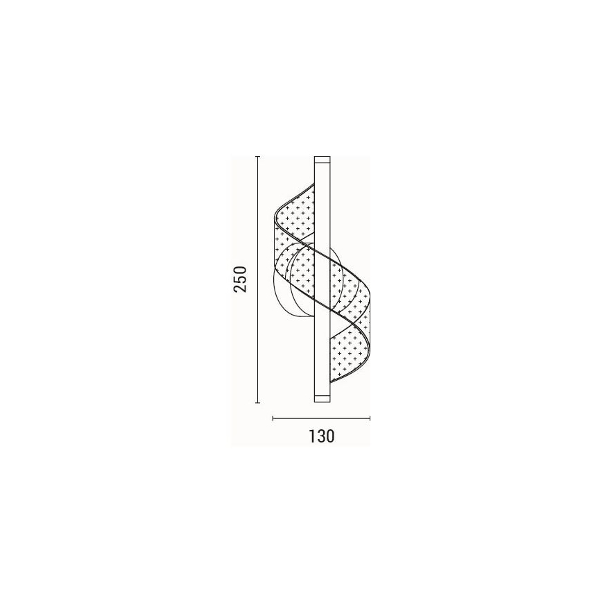 LED Zidna lampa LED/8W/230V 3000K crno