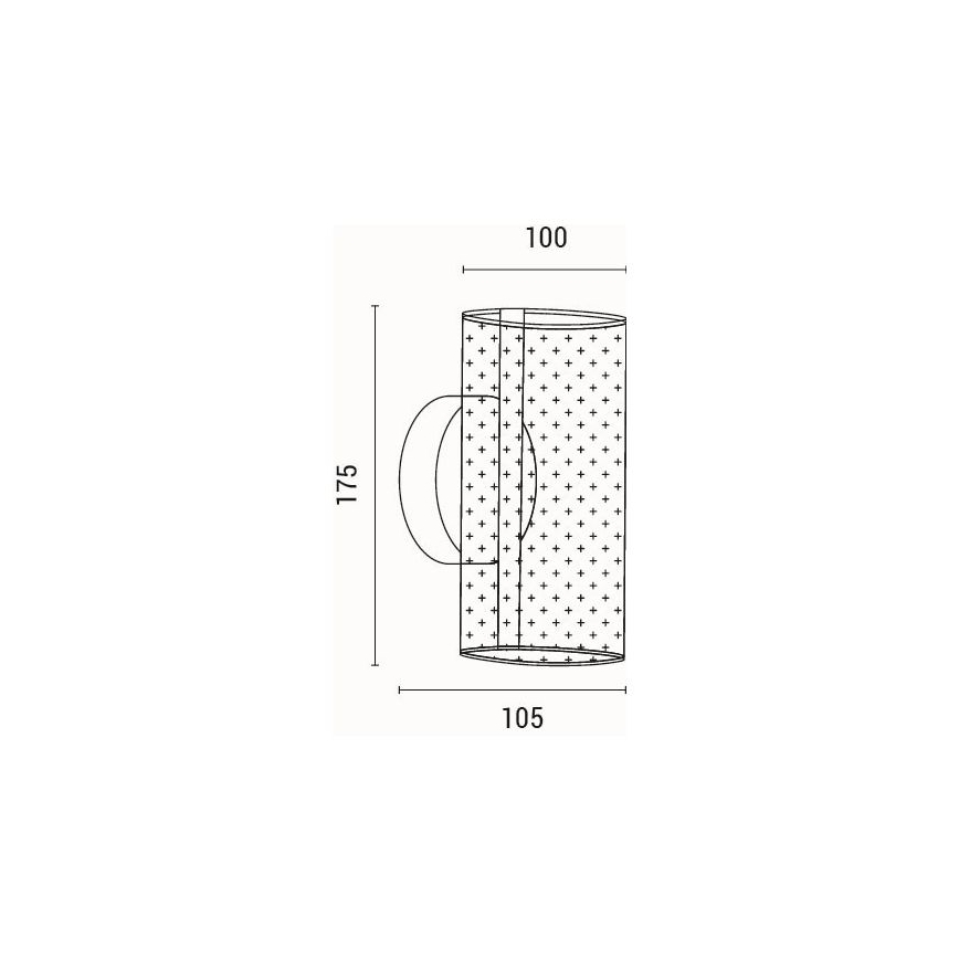 LED Zidna lampa LED/8W/230V 3000K