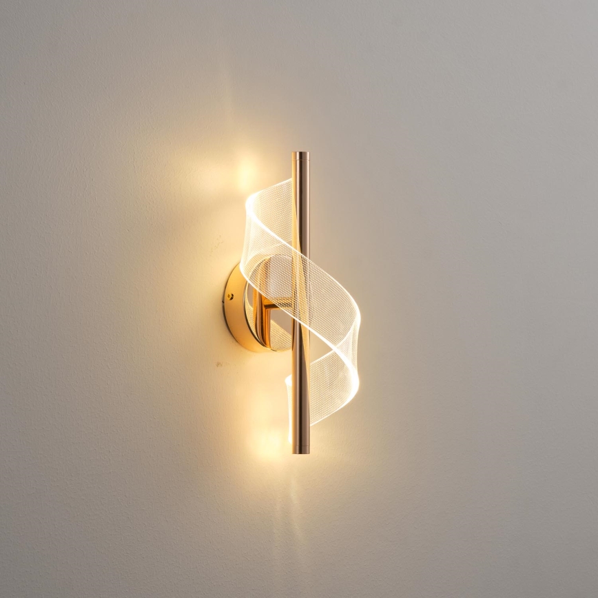 LED Zidna lampa LED/8W/230V 3000K zlatna