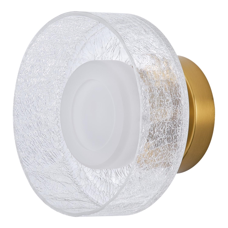 LED Zidna lampa LED/8W/230V 3000K zlatna/prozirna