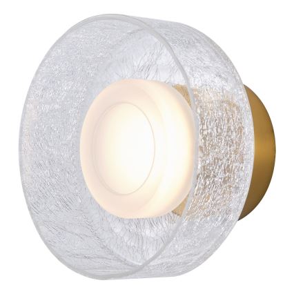 LED Zidna lampa LED/8W/230V 3000K zlatna/prozirna