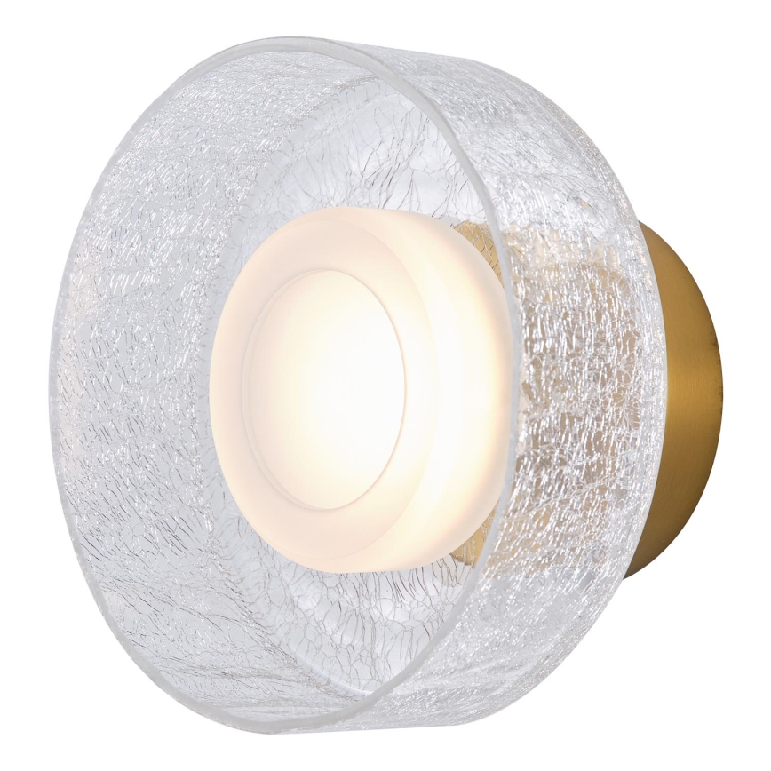 LED Zidna lampa LED/8W/230V 3000K zlatna/prozirna