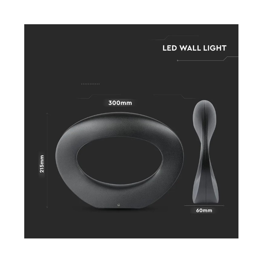 LED Zidna lampa LED/9W/230V