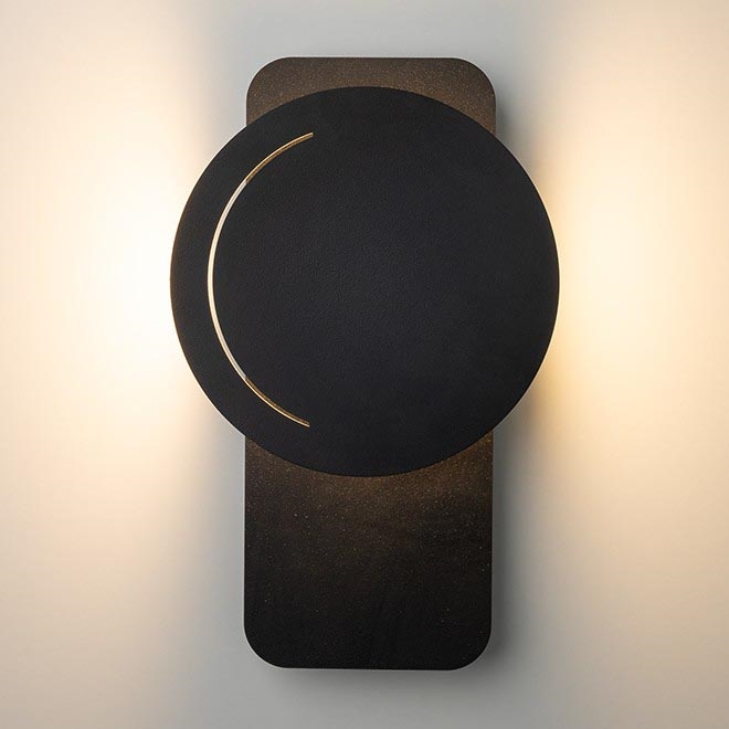 LED Zidna lampa LITO LED/7W/230V crno