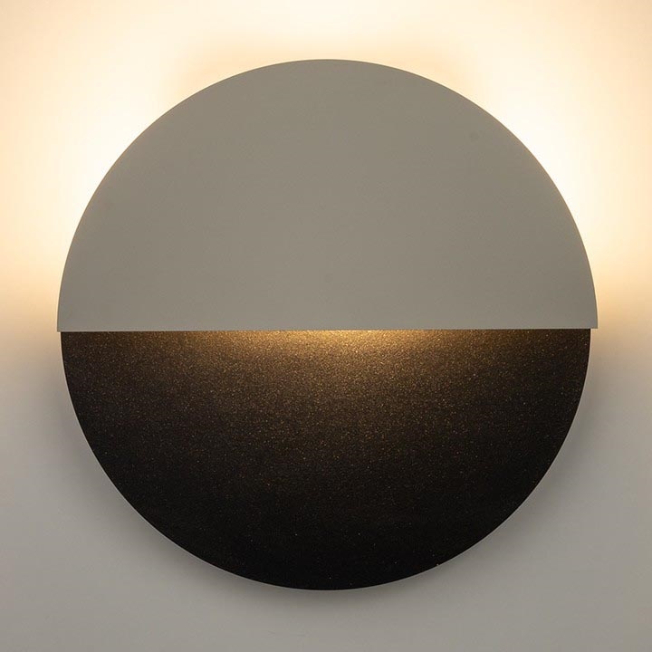 LED Zidna lampa LUNA LED/7W/230V pr. 26 cm crno/bež