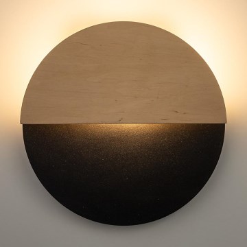 LED Zidna lampa LUNA LED/7W/230V pr. 26 cm crno/bež