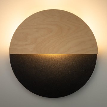 LED Zidna lampa LUNA LED/7W/230V pr. 36 cm crno/bež