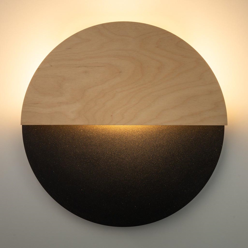 LED Zidna lampa LUNA LED/7W/230V pr. 36 cm crno/bež
