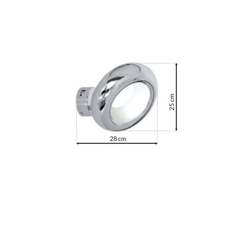 LED Zidna lampa MERCURIO 1xLED/12W/230V