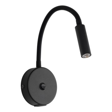 LED Zidna lampa sa USB portom LAGOS 1xG9/3W/5V 4000K crno