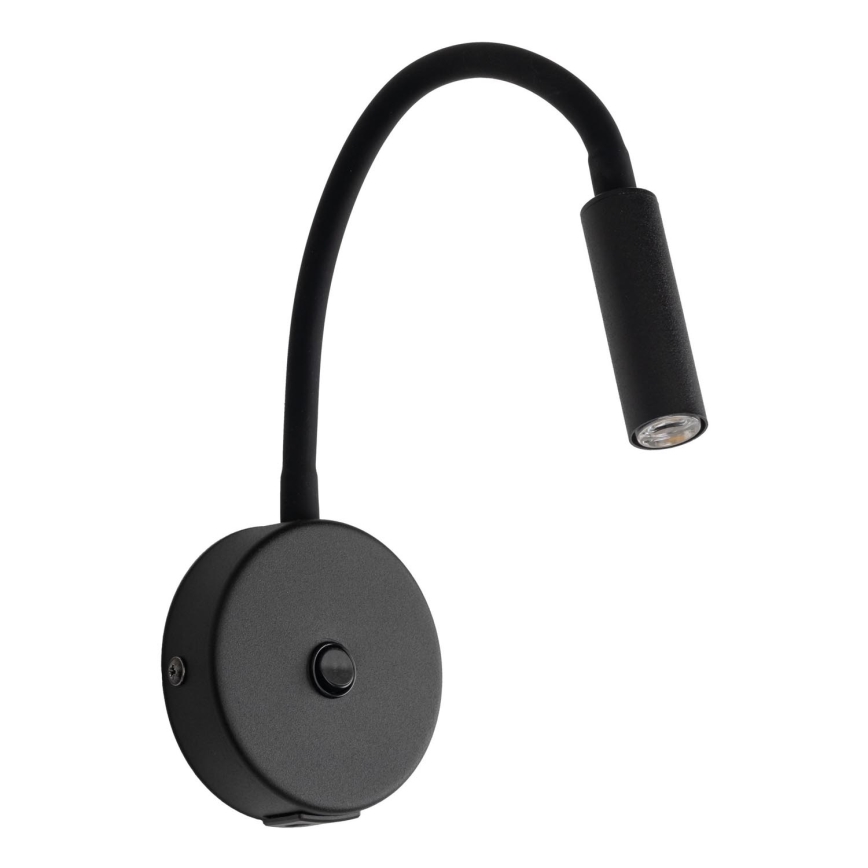 LED Zidna lampa sa USB portom LAGOS 1xG9/3W/5V 4000K crno