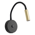 LED Zidna lampa sa USB portom LAGOS 1xG9/3W/5V 4000K crno/zlatna