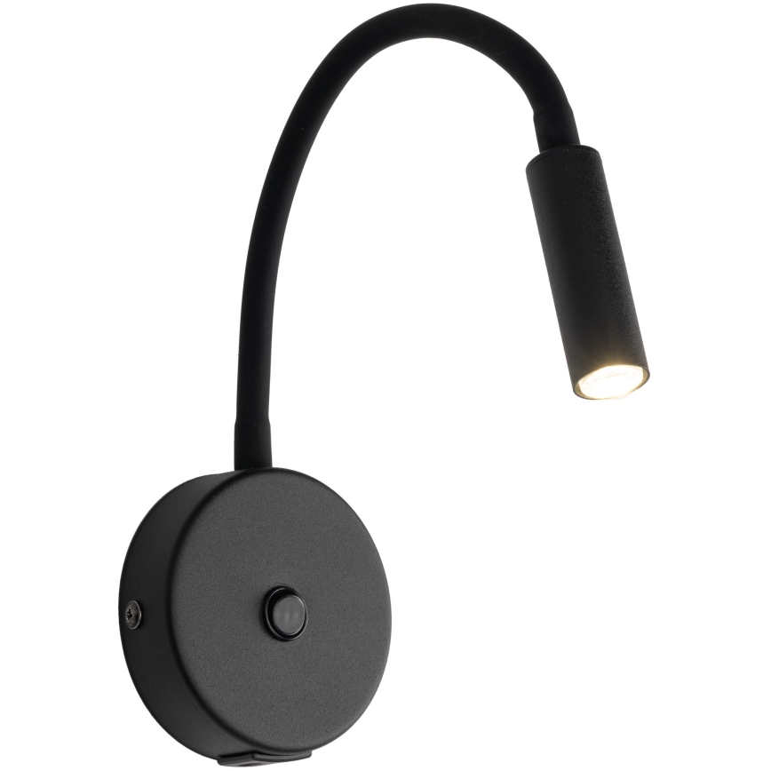 LED Zidna lampa sa USB portom LAGOS 1xG9/3W/5V 4000K crno