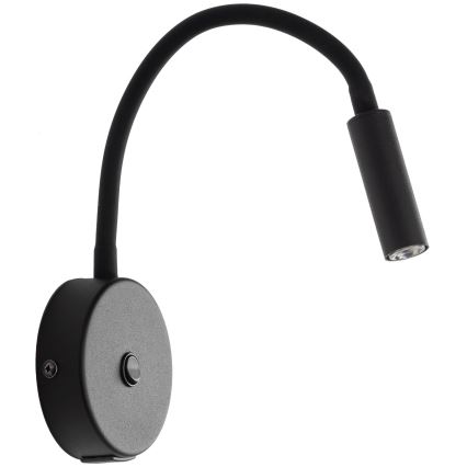 LED Zidna lampa sa USB portom LAGOS 1xG9/3W/5V 4000K crno