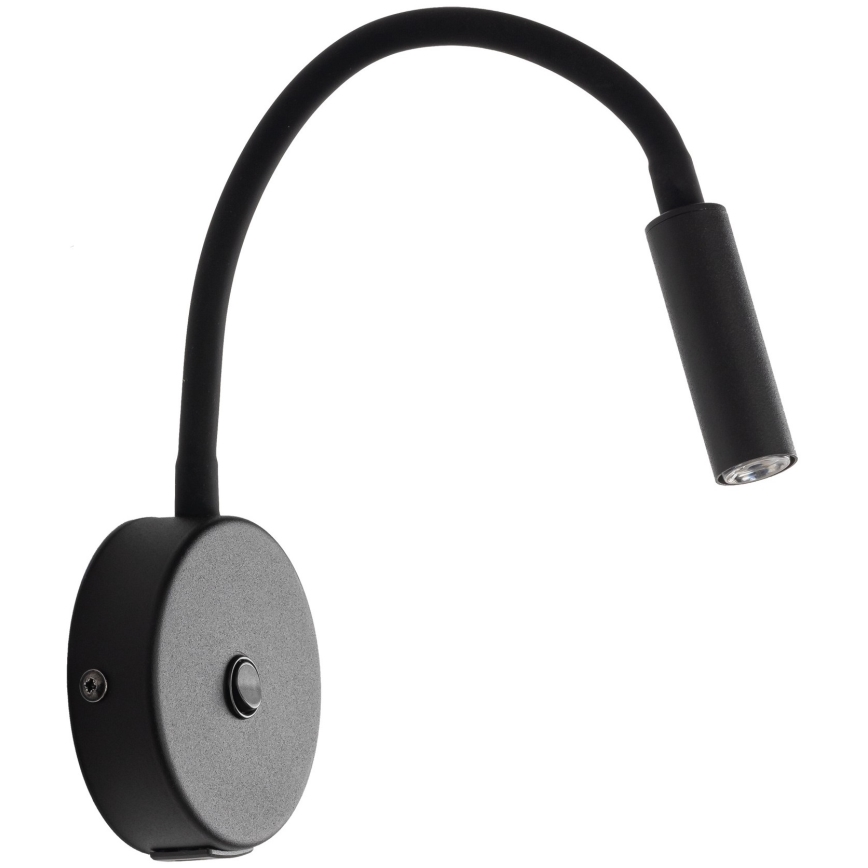 LED Zidna lampa sa USB portom LAGOS 1xG9/3W/5V 4000K crno