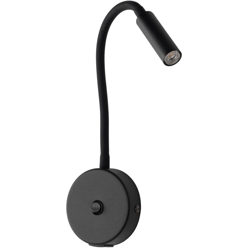 LED Zidna lampa sa USB portom LAGOS 1xG9/3W/5V 4000K crno