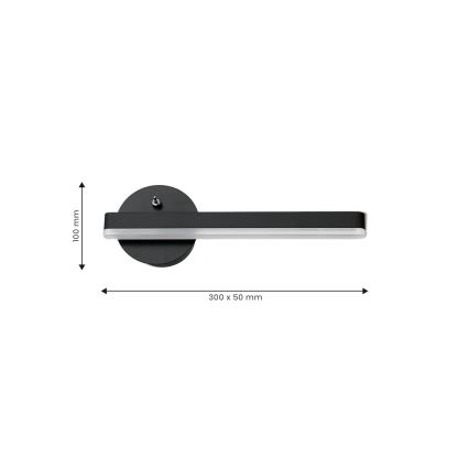 LED Zidna lampa SYDNEY LED/6W/230V crno