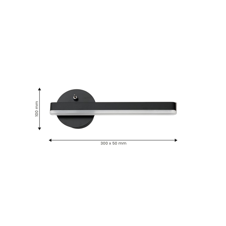 LED Zidna lampa SYDNEY LED/6W/230V crno