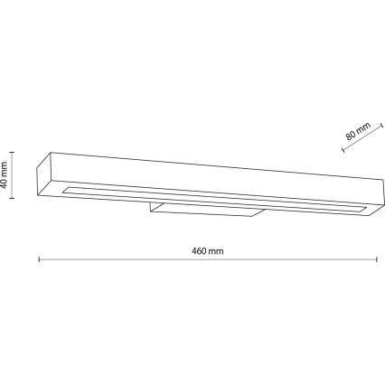 LED Zidna lampa TEO LED/8W/230V 3000K orah