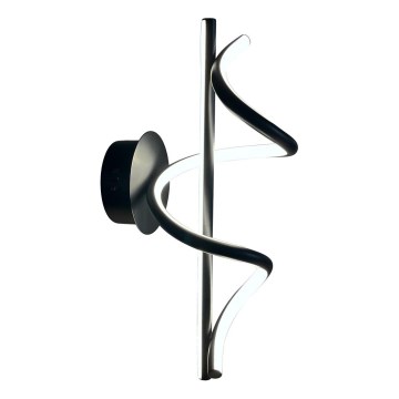 LED Zidna lampa TWIST LED/12W/230V crno