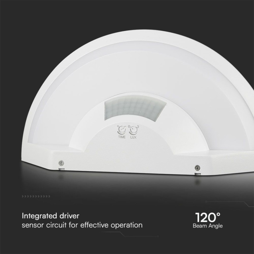 LED Zidna lampa za kupatilo sa senzorom SAMSUNG CHIP LED/10W/230V 4000K IP54 bela