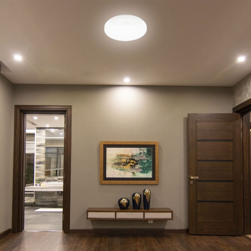 LED Zidna lampa za kupatilo sa senzorom SAMSUNG CHIP LED/15W/230V 3000/4000/6000K IP44 bela