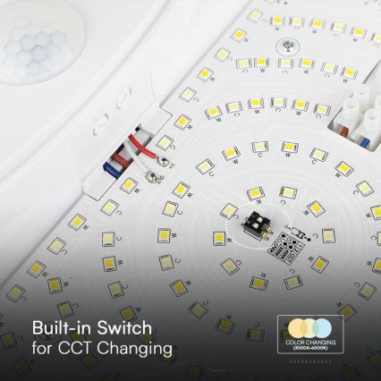 LED Zidna lampa za kupatilo sa senzorom SAMSUNG CHIP LED/15W/230V 3000/4000/6000K IP44 bela