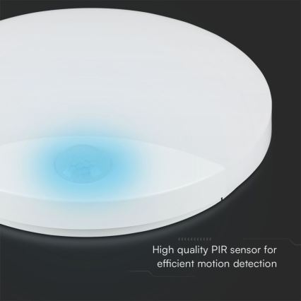 LED Zidna lampa za kupatilo sa senzorom SAMSUNG CHIP LED/15W/230V 3000/4000/6000K IP44 bela
